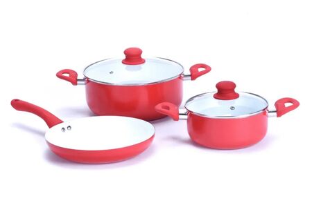 Set De Bateria 5 Piezas Roja Carol 47220 ROJO