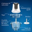 Mini picadora Oster 3 tazas con tazon de vidrio FPSTFP3340 - Miniatura 8