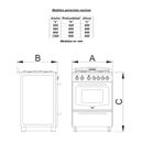 Cocina Multigas Domec Cxupv 56cm 4 Hornallas Acero Inox - Miniatura 8