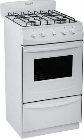 Cocina Escorial Gas Envasado Candor S2 4 Hornallas 50Cm
