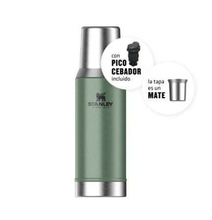 Termo Mate System Stanley Classic 800 Ml Verde 10-10296-017