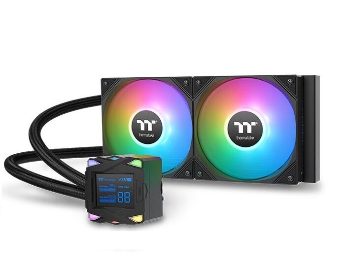 Water Cooling TT LA240-S ARGB Sync AIO ARG 240mm Black - Vista principal
