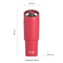 Botella Deportiva Asobu Cosmic 1L - Red - Miniatura 4