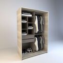 Vestidor 1,20m 2 Cajones Nevado|gris C. Tables - Miniatura 2