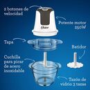 Picadora Oster Tazon Vidrio FPSTFP3340 Mini Chopper 3 tazas - Miniatura 2