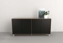Centro Livining Con Cajon Nogal L. Negro M. Tables - Miniatura 1