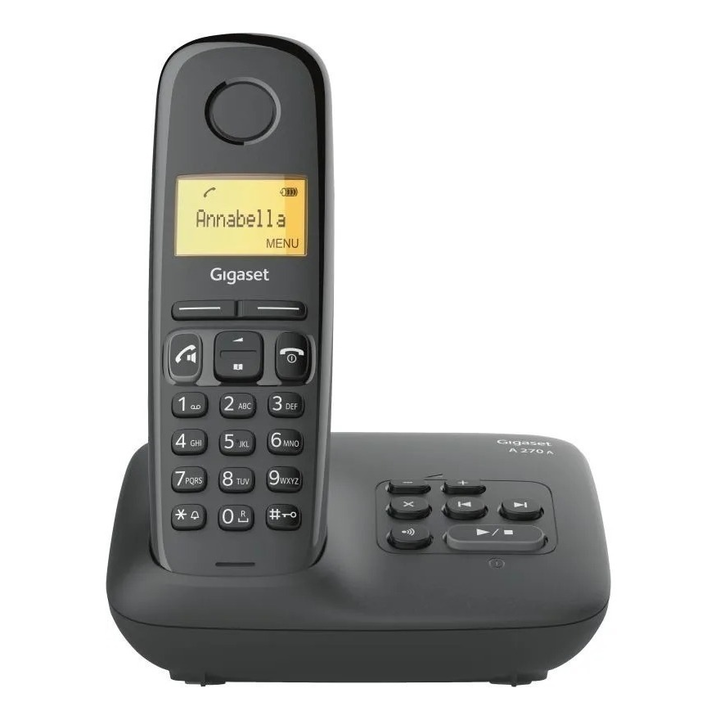 Teléfono Gigaset A270 A Contestador Inalámbrico Color Negro - Vista principal