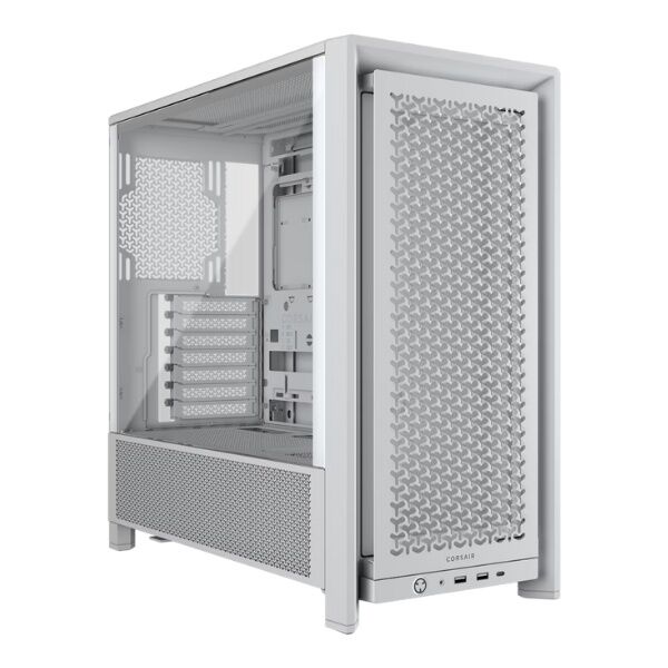 Gabinete Corsair 4000D FRAME Mid-Tower White - Vista principal