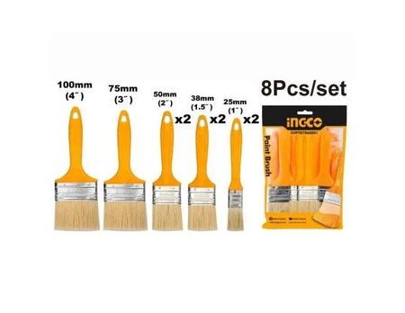 Set De 8 Pinceles Ingco CHPTB7860801