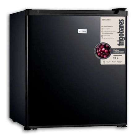 Frigobar Vondom RFG148N Con Motor Compresor 46 Litros Negro