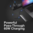 Adaptador 5 In 1 Type-c  Argomtech Hub Oneaxess Plug & Play Usb 3.0- 2 X Usb 2.0 Type C Pd Charge Hd - Miniatura 2