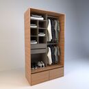Vestidor 1,20m Alto 2caj.2zap. Olmo F.|gris C. Tables - Miniatura 2