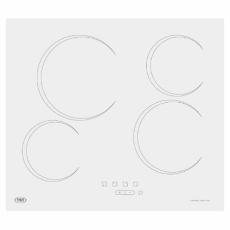 Anafe TST Vitrocermico Blanco Elctrico 4 Hornallas