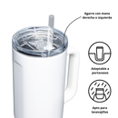 Vaso Corkcicle Cruiser 1182Ml - Gloss White - Miniatura 2
