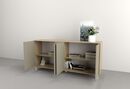 Bahiut 1,80 M 4 Puertas Olmo F.|gris C. Tables - Miniatura 3