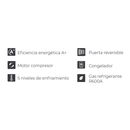 Frigobar Vondom RFG170N Con Motor Compresor 72 Litros Negro - Miniatura 7