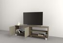 Mesa Tv Hasta 75 2 Puertas Nogal L.|gris C. Tables - Miniatura 3