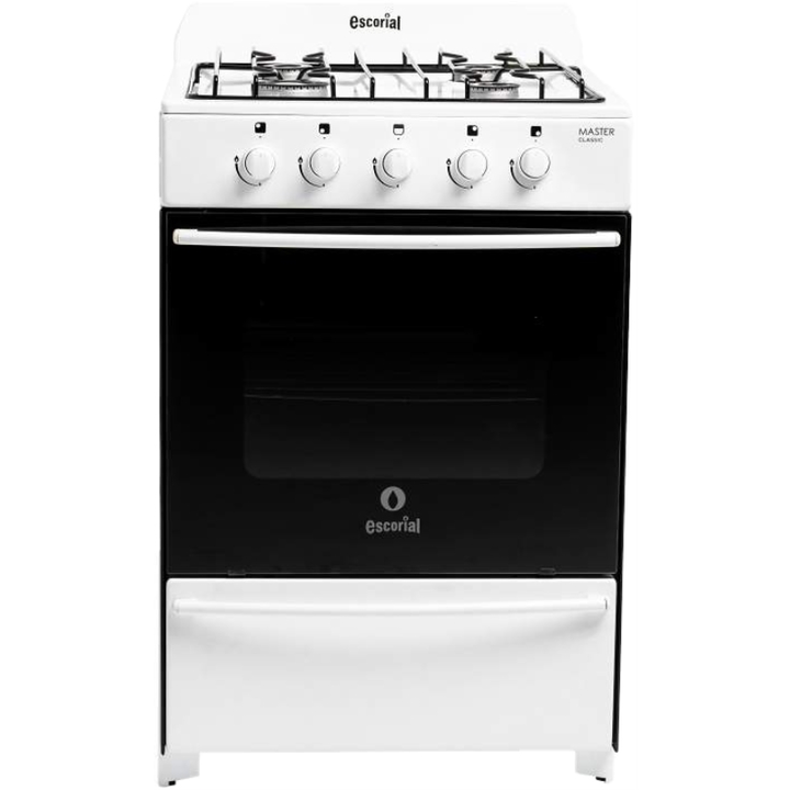 Cocina Gas Natural Escorial Master Classic 4 Hornallas 56Cm Blanca - Vista principal