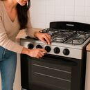 Cocina Multigas 53cm Peabody Acero Inoxidable - Miniatura 3