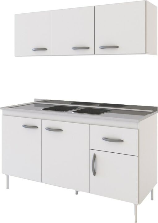 Combo Cocina Delos New 140 Br Blanco - Vista principal