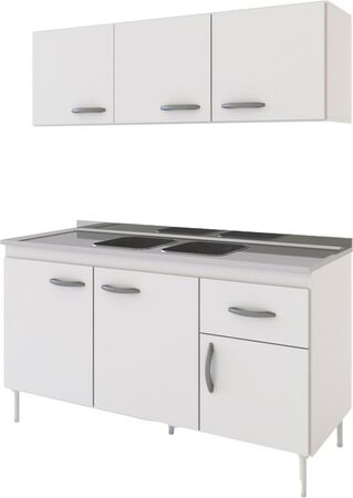 Combo Cocina Delos New 140 Br Blanco