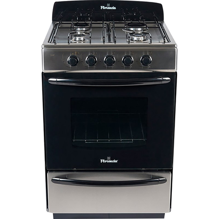 Cocina Florencia 5518F Inoxidable Multigas 4 Hornallas