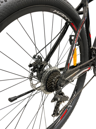 BICICLETA KANY ROD 29 - BK-AL2901 - 21 SPEED, ALUM, TALLE L 19", FRENOS DISCO, 29 2.10, NEGRA