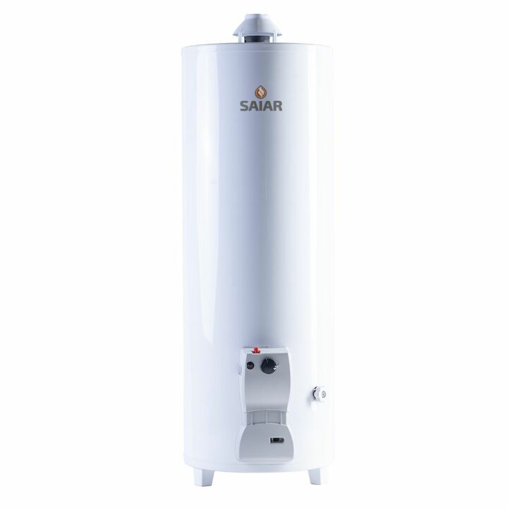 Termotanque Saiar a gas 120 Litros conexion superior Pie Fabrica Rheem - Vista principal