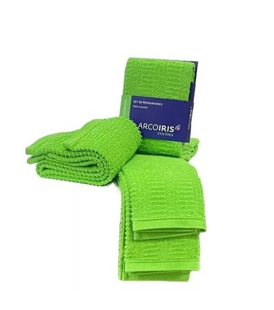 Juego De Repasadores Arco Iris Verde Fluo JR-01