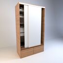 Placard Corredizo 1,20 2 Cajones 2 Zapateros Olmo F. Everest Tables - Miniatura 2