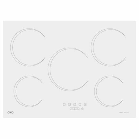 Anafe TST Vitrocermico Elctrico Blanco 5 Hornallas