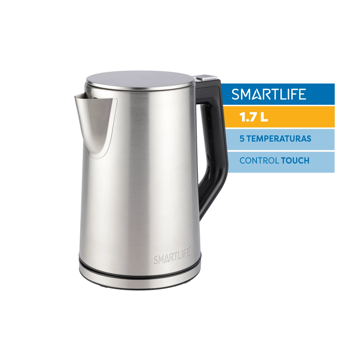 Jarra electrica digital Smartlife EKD1520 1.7L Inox  - Vista principal