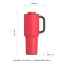 Vaso Asobu Duplex 660 ml  360 ml - Red - Miniatura 13