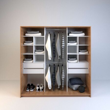 Vestidor 1,80m 4 Cajones Olmo F. Everest Tables