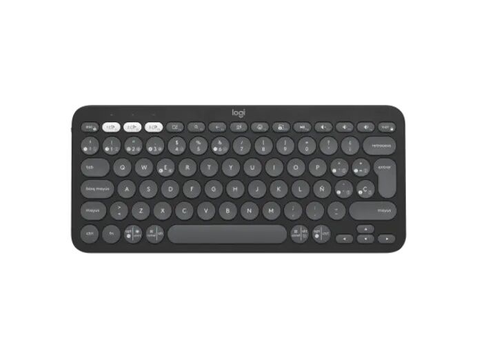Teclado Logitech Bluetooth K380s Pebble Graphite 920-011783 - Vista principal