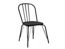 Silla Caño Dielfe Brooklyn Negra Tap Negro - Miniatura 2