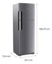 Combo Heladera Whirlpool Inverter WRM42HKDIM + Freidora De Aire TECHGO 5 Litros - Miniatura 7