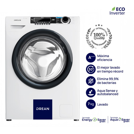 Lavarropas Automatico Drean Inv Lfdr0710Sb0 7Kg 1000Rpm