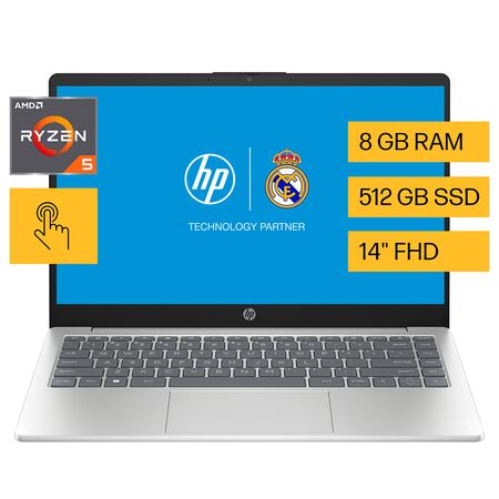 Notebook Hp 14-em0252la Amd Ryzen 5 7520u 8gb Ram 512gb W11