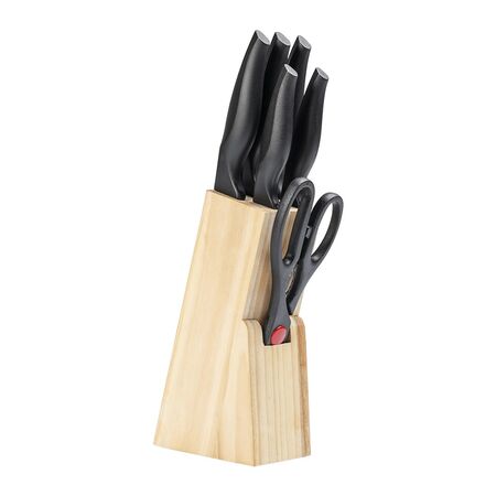 Set De Cuchillos Con Taco De Madera Brinox 2556111