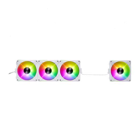 Pack x4 Ventiladores ARGB XPG Hurricane MAG 120 mm Blanco