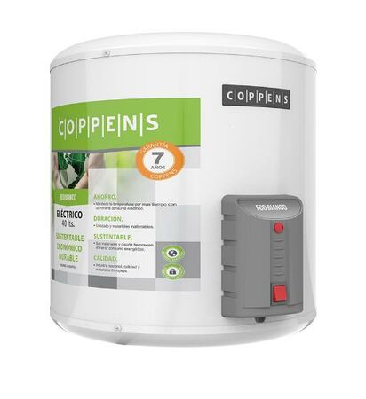 TERMOTANQUE ELECTRICO COPPENS - 40 LTS, C. INF, 1500W, COLGAR (TTQE-40)
