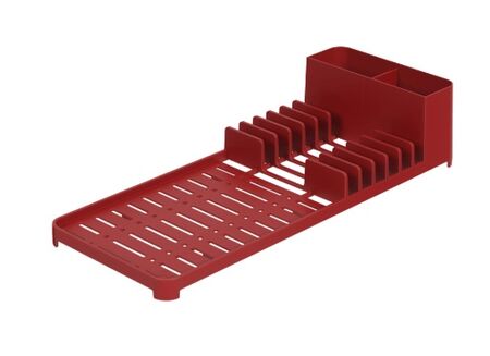 Escurridor De Platos De Plastico C Bandeja Single Coza Rojo Bold 170133465
