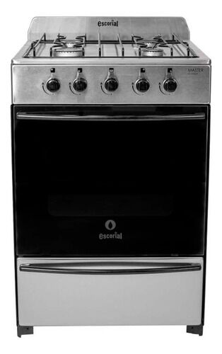 Cocina Escorial Master Classic GN 4 Hornallas Acero Inox - Vista principal