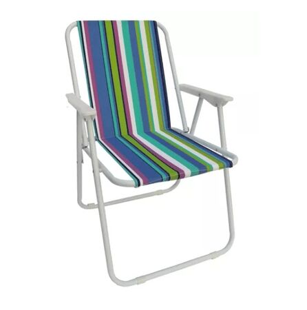 Silla Polyester Rayada Azul Rofft RRJ- 1120A