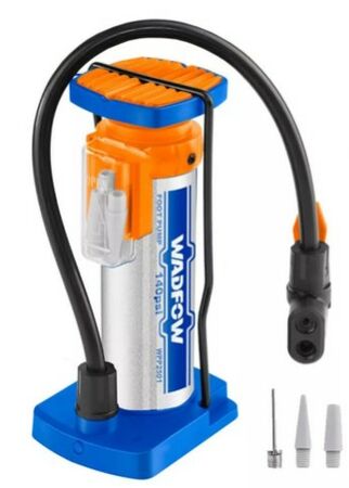 Inflador De Pie Con Manmetro Y Accesorios Wadfow WPP2510