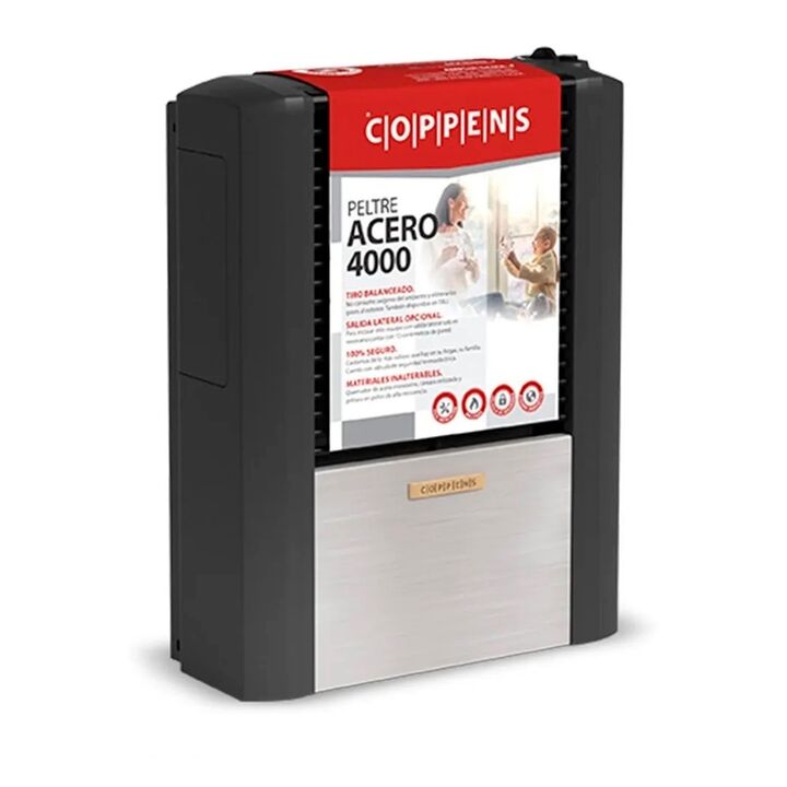 Calefactor Coppens 4000 Calorías Peltre Acero TBU Derecho - Vista principal