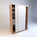 Placard Corredizo 1,20 2 Cajones Olmo F. Everest Tables - Miniatura 1