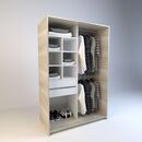 Vestidor 1,20m 2 Cajones Nevado Everest Tables - Miniatura 2