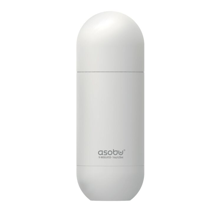 Botella Asobu Orb 420 ml - White - Vista principal